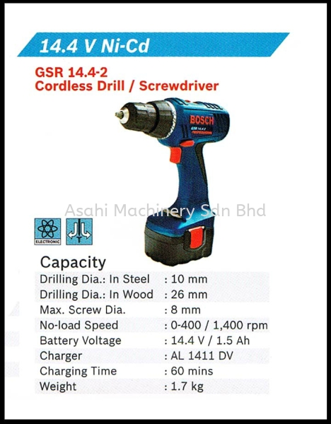 Bosch Cordless Drill Cordless Drill/Driver Bosch Johor Bahru (JB), Malaysia Supplier, Rental, Supply, Supplies | Asahi Machinery Sdn Bhd