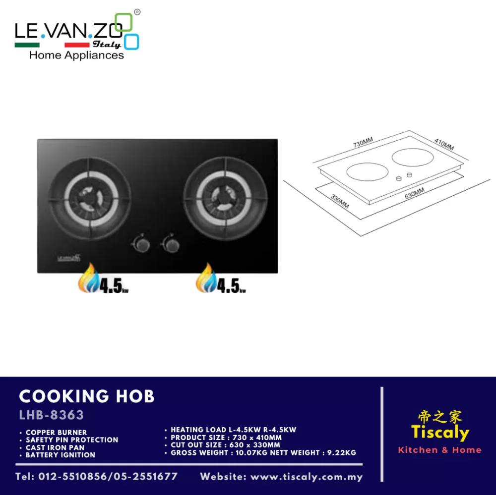 LEVANZO COOKING HOB LHB-8363