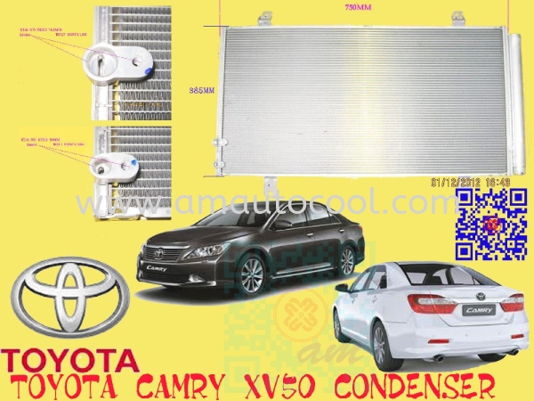 (CDS)  Toyota Camry XV50  Condenser Condenser Car Air Cond Parts Johor Bahru JB Malaysia Air-Cond Spare Parts Wholesales Johor, JB,  Testing Equipment | Am Autocool Electronic Enterprise