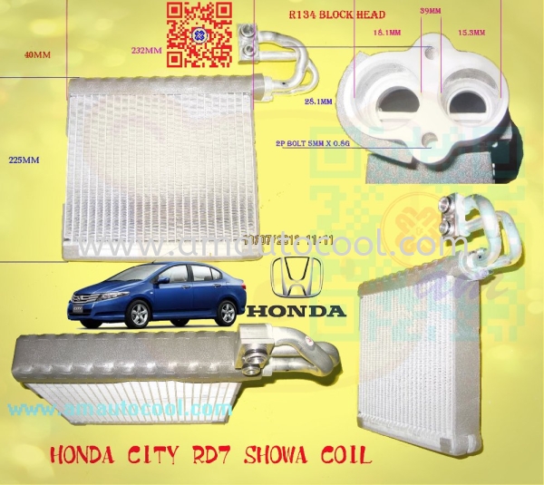 (CLC)  Honda City RD7 Cooling Coil  Cooling Coil Car Air Cond Parts Johor Bahru JB Malaysia Air-Cond Spare Parts Wholesales Johor, JB,  Testing Equipment | Am Autocool Electronic Enterprise