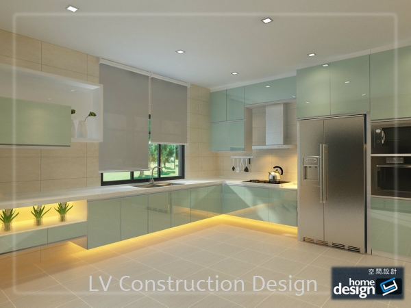  Dry Kitchen Kitchen 3D Design Johor Bahru (JB), Malaysia Design | LV Construction Design Sdn Bhd