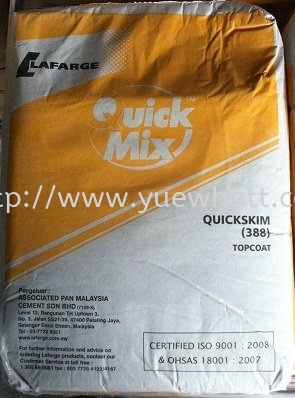 Lafarge QuickMix Skimcoat 388 ңף Quick Mix Cement Cement Johor Bahru JB Malaysia Supply & Wholesale | Yue Whatt Trading Sdn Bhd