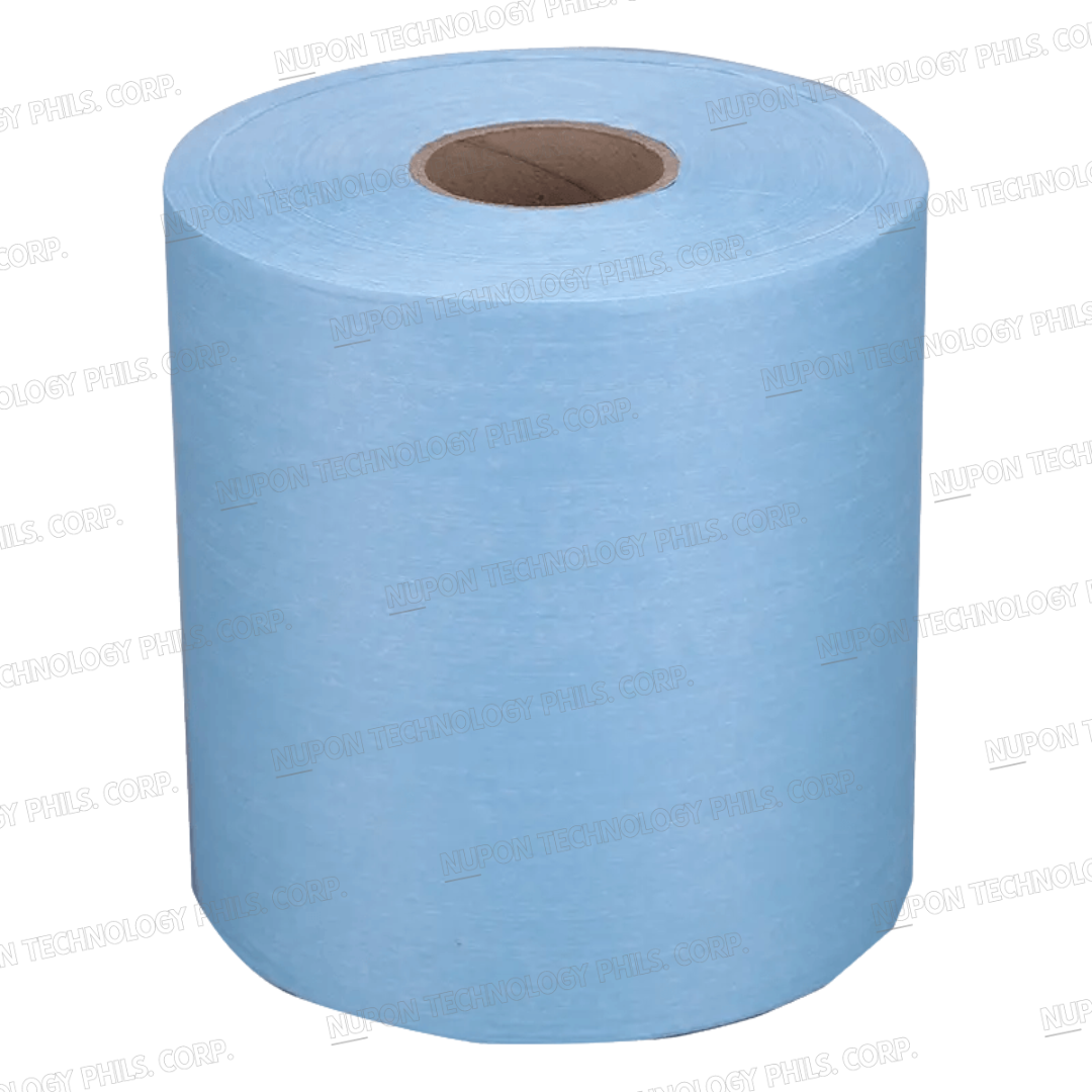 Plain polycellulose wiper blue