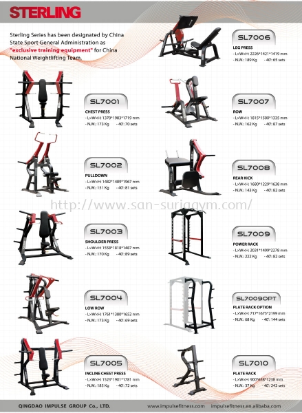 Sterling series Impulse Gym Equipments Johor Bahru (JB), Penang, Taman Universiti, Skudai, Senai, Georgetown Supplier, Suppliers, Supply, Supplies | San Suria Gym