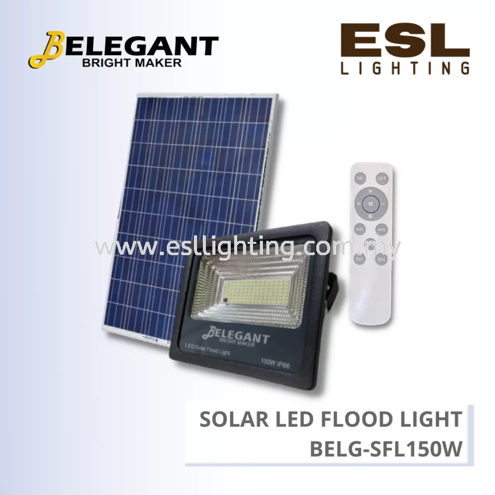 BELEGANT SOLAR LED FLOOD LIGHT 150W - BELG-SFL150W