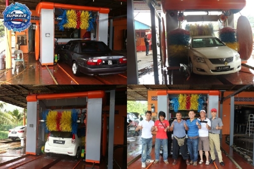 2ND SUPWAVE AUTO CAR WASH MACHINE DONE ON TANAH MERAH ,KELANTAN