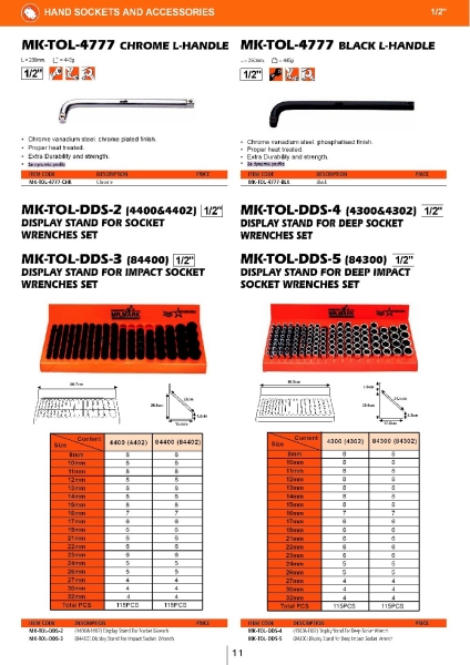 07 Hand Sockets and Accessories MR.MARK Tools Johor Bahru (JB), Masai, Pasir Gudang Supply, Supplier, Supplies | Standard Bolts & Tools Sdn Bhd