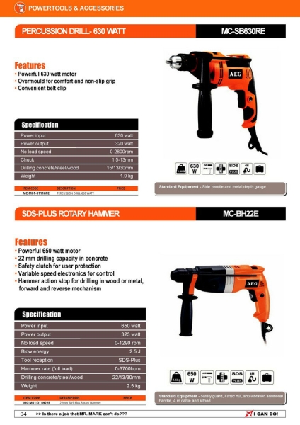 set01-005 Power Tools / Accessories MR.MARK Tools Johor Bahru (JB), Masai, Pasir Gudang Supply, Supplier, Supplies | Standard Bolts & Tools Sdn Bhd