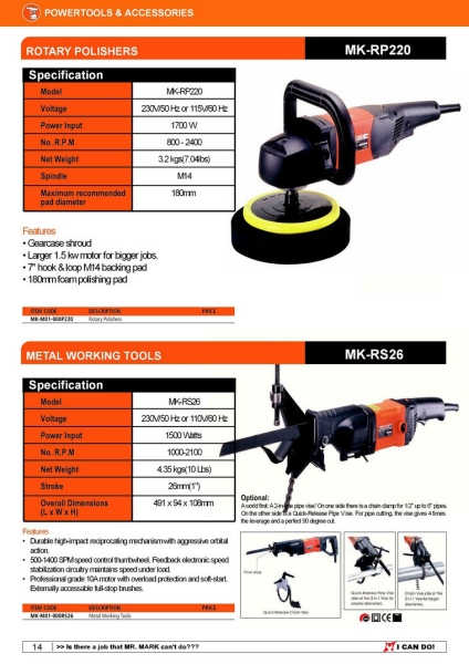 set01-015 Power Tools / Accessories MR.MARK Tools Johor Bahru (JB), Masai, Pasir Gudang Supply, Supplier, Supplies | Standard Bolts & Tools Sdn Bhd