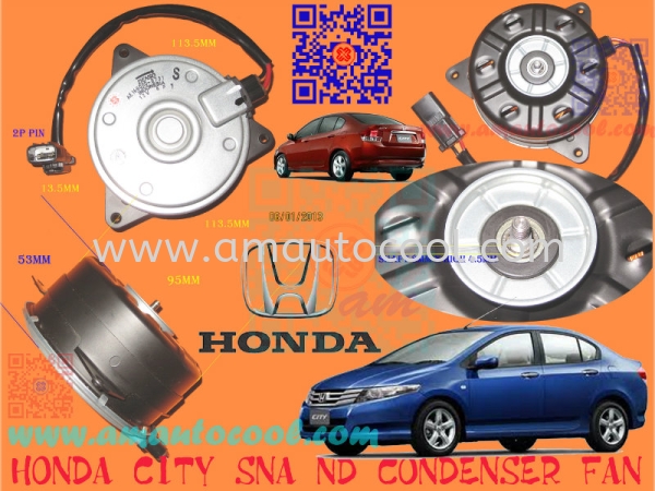 (CDS)  Honda City SNA ND  Condenser Fan  Condenser Fan Car Air Cond Parts Johor Bahru JB Malaysia Air-Cond Spare Parts Wholesales Johor, JB,  Testing Equipment | Am Autocool Electronic Enterprise