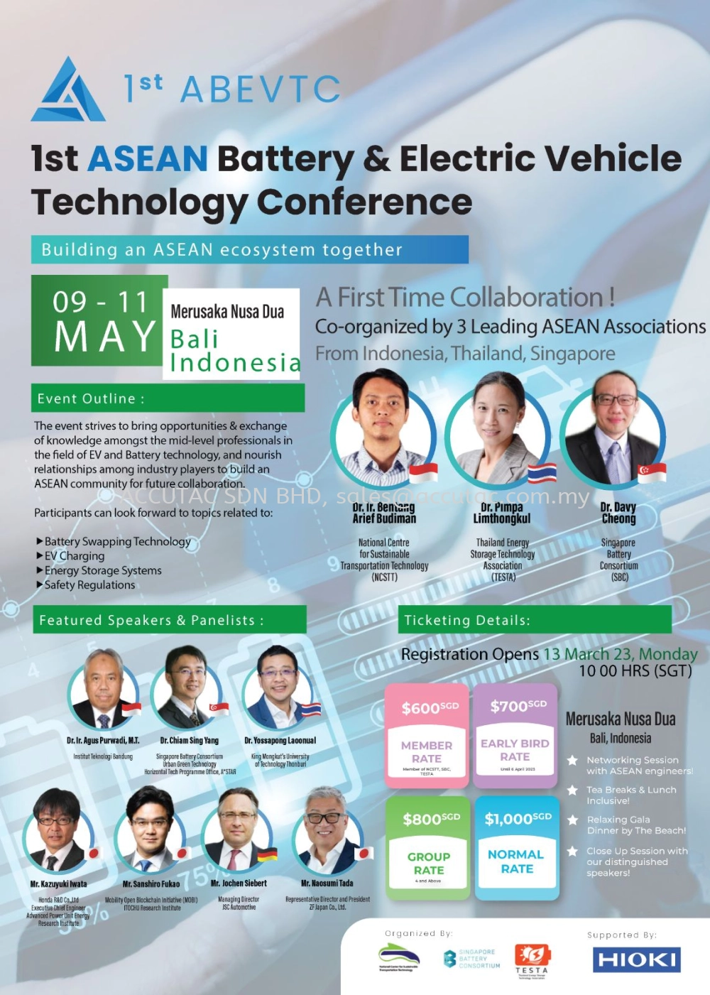 1st ASEAN Battery and EV Technology Conference