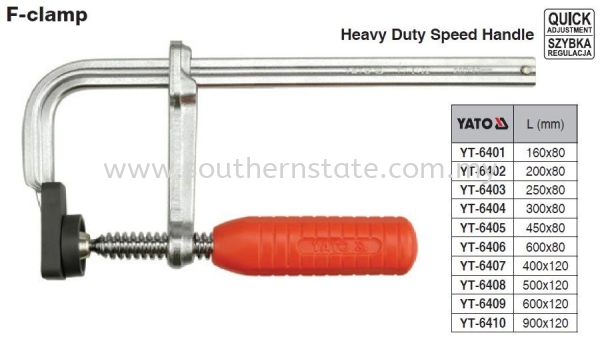 Yato F--Clamp Toggle Clamp Hand Tools Malaysia Johor Bahru JB Supplier | Southern State Sdn. Bhd.