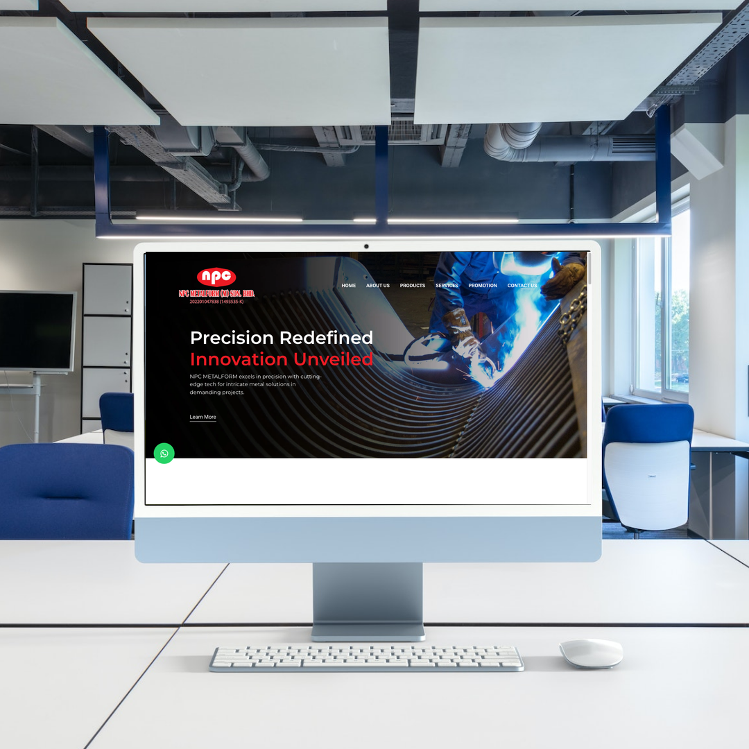 NPC METALFORM Website Design & SEO Case Study | Metal Fabrication in Johor