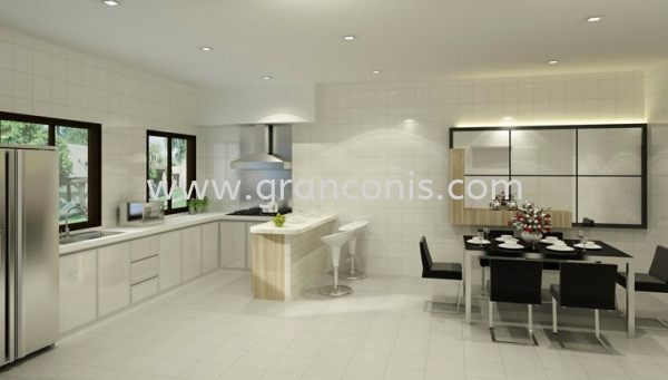 Kitchen Area Residential Projects Kuala Lumpur (KL) Malaysia Design | Granconis Builder Sdn Bhd