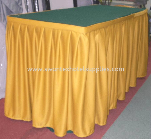 Knife Pleat Table Skirting Johor Bahru (JB), Malaysia Supplier, Suppliers, Supply, Supplies | Swantex Hotel Supplies
