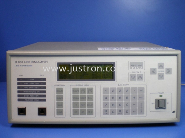 AD Systems S-802-F Line Simulator AD Systems Johor Bahru, JB, Malaysia Supply Supplier Suppliers | Justron Technology Sdn Bhd