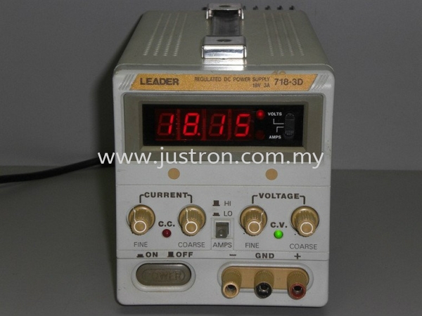 Leader 718-3D DC Power Supply Leader Johor Bahru, JB, Malaysia Supply Supplier Suppliers | Justron Technology Sdn Bhd