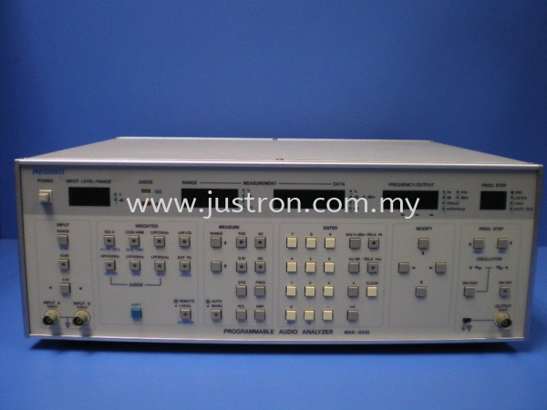 Meguro MAK-6610 Audio Analyzer Meguro Johor Bahru, JB, Malaysia Supply Supplier Suppliers | Justron Technology Sdn Bhd