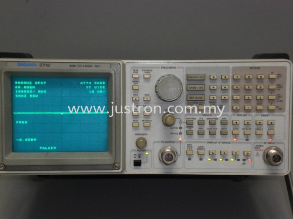 Tektronix 2712 Spectrum Analyzer Tektronix Johor Bahru, JB, Malaysia Supply Supplier Suppliers | Justron Technology Sdn Bhd