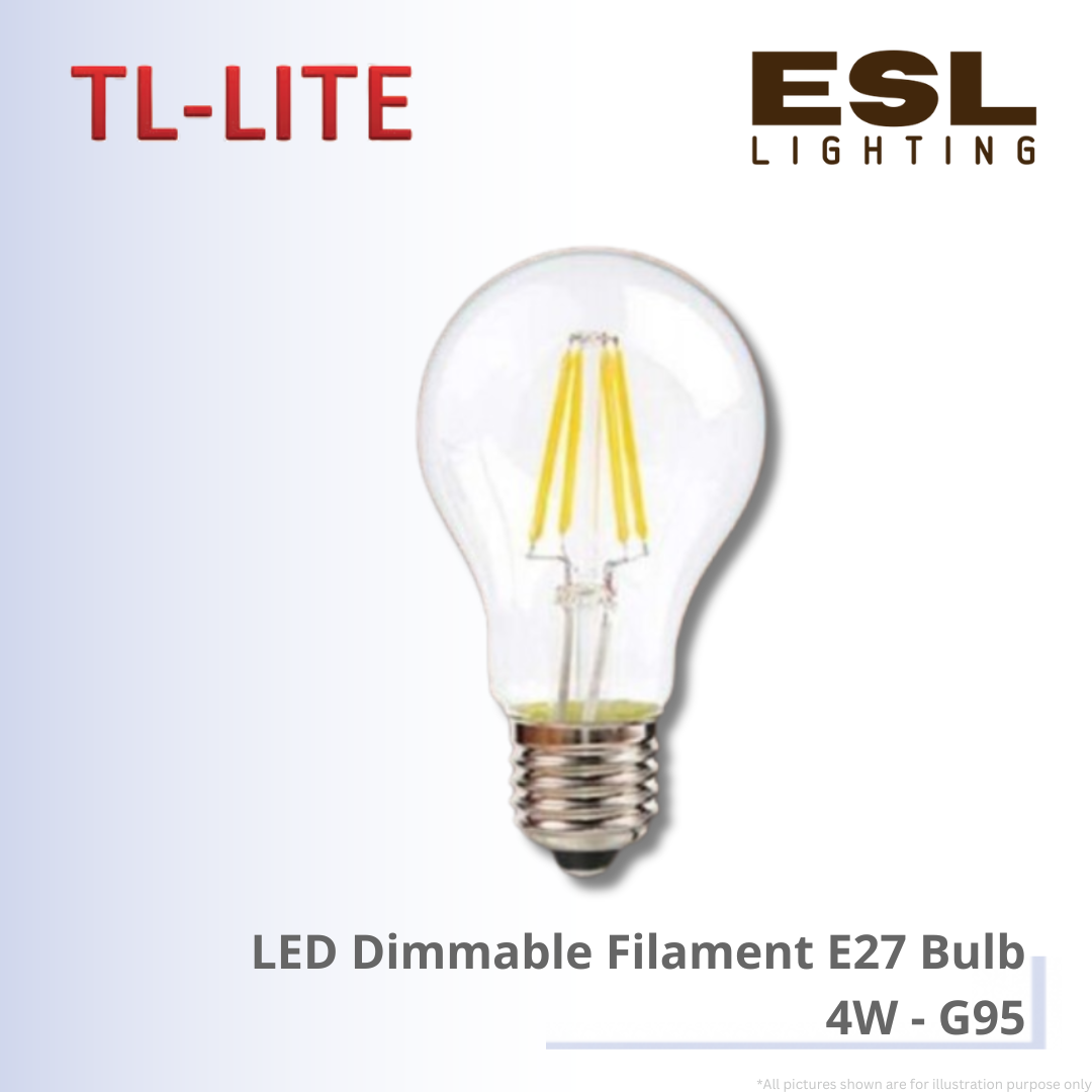 TL-LITE LED Dimmable Filament E27 Bulb 4W - G95