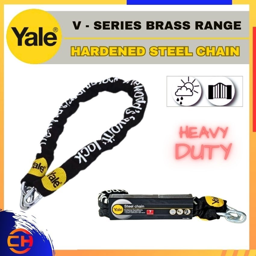 YALE V - SERIES PADLOCK RANGE YCHL 1/8/90F HARDENED STEEL CHAIN 