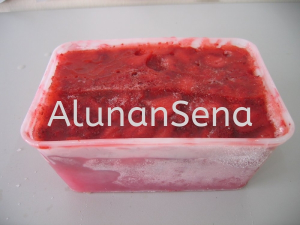 Strawberi keping beku Buah-buahan Puree Malaysia, Selangor, Kuala Lumpur (KL) Supply, Supplier, Supplies | Alunan Sena Sdn Bhd