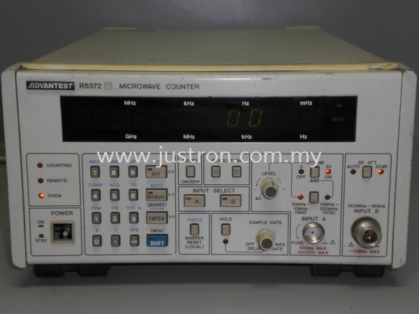 Advantest R5372 Microwave Counter Advantest Johor Bahru, JB, Malaysia Supply Supplier Suppliers | Justron Technology Sdn Bhd