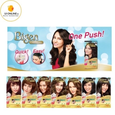 BIGEN HAIR CREAM COLOR / PEWARNA RAMBUT /HAIR DYE ONE PUSH**