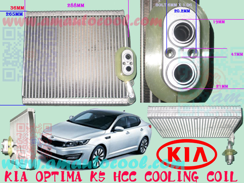 RDT) Kia Optima K5 HCC Cooling Coil Cooling Coil Car Air Cond 