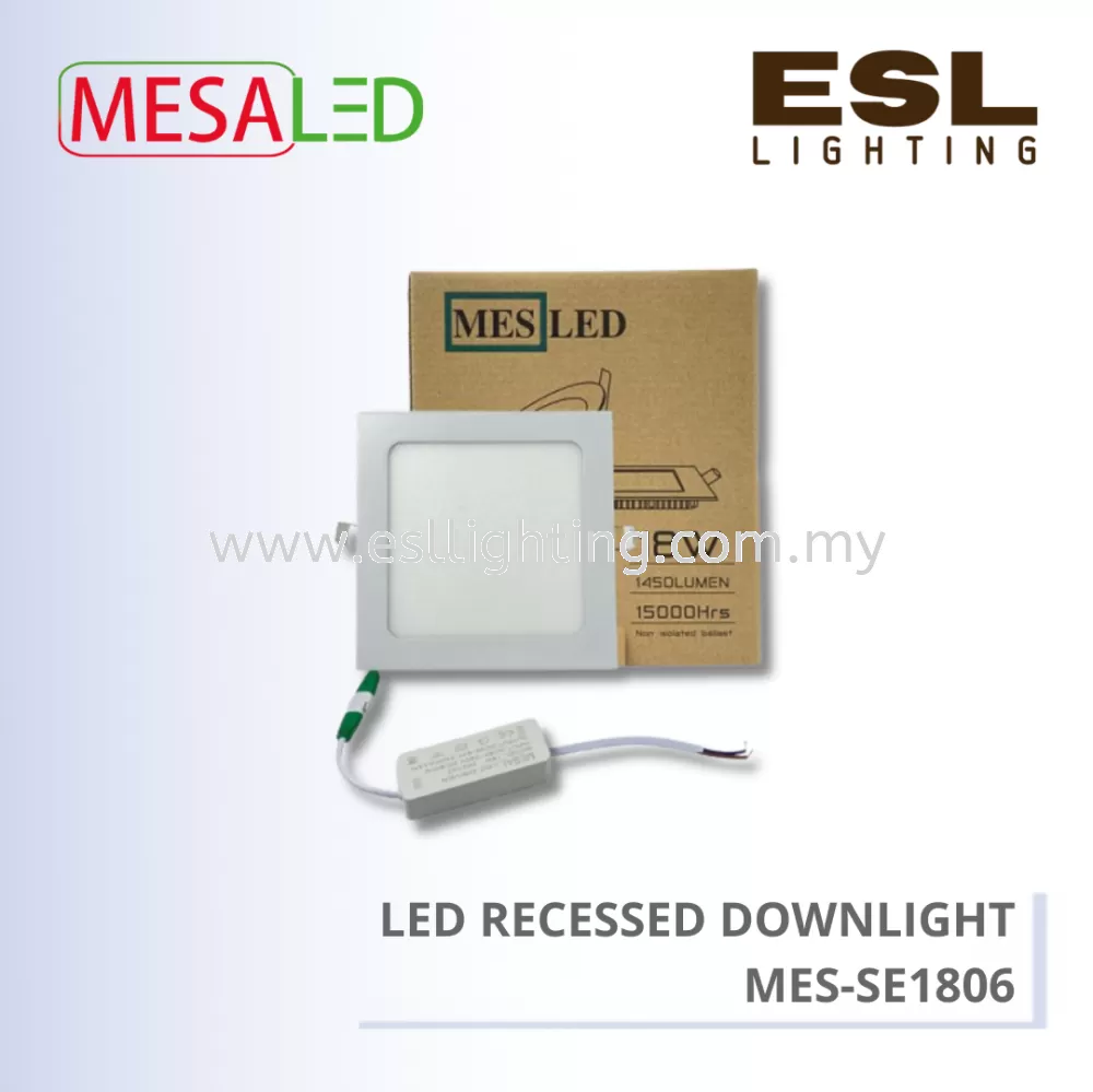 MESALED DOWNLIGHT LED ECO SERIES SQUARE 18W - MES-SE1806