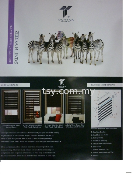 PLEATED WIDE CATALOGUE PLEATED WIDE SERIES TACHITICA ZEBRA BLIND Selangor, Beranang, Malaysia, Kuala Lumpur (KL) Supply Supplier Suppliers | TSY Decor