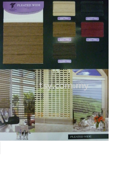 PLEATED WIDE CATALOGUE PLEATED WIDE SERIES TACHITICA ZEBRA BLIND Selangor, Beranang, Malaysia, Kuala Lumpur (KL) Supply Supplier Suppliers | TSY Decor