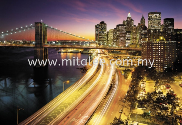 8-516_New_York_City_Lights_prn Komar Photomural Vol:14 Wallpaper (0.53m x 10m) Malaysia, Johor Bahru (JB), Selangor, Kuala Lumpur (KL) Supplier, Supply | Mitalee Carpet & Furnishing Sdn Bhd