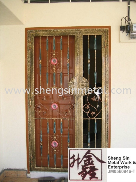 WBSOD 009 Both Side Open Door Wrought Iron Johor Bahru, JB, Skudai, ɽ Design, Installation, Supply | Sheng Sin Metal Work & Enterprise