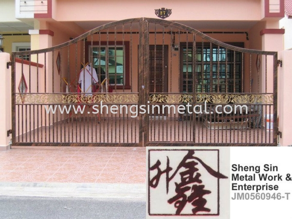 WIG 075 Gate Wrought Iron Johor Bahru, JB, Skudai, ɽ Design, Installation, Supply | Sheng Sin Metal Work & Enterprise