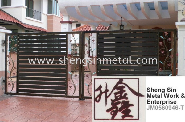 WIG 025 Gate Wrought Iron Johor Bahru, JB, Skudai, ɽ Design, Installation, Supply | Sheng Sin Metal Work & Enterprise