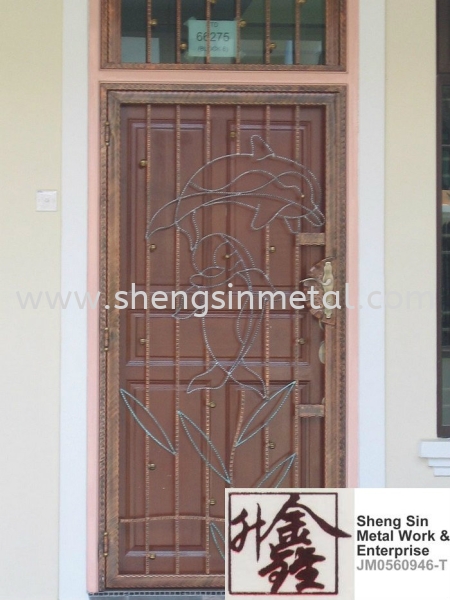 WSD 003 Single Door Wrought Iron Johor Bahru, JB, Skudai, ɽ Design, Installation, Supply | Sheng Sin Metal Work & Enterprise