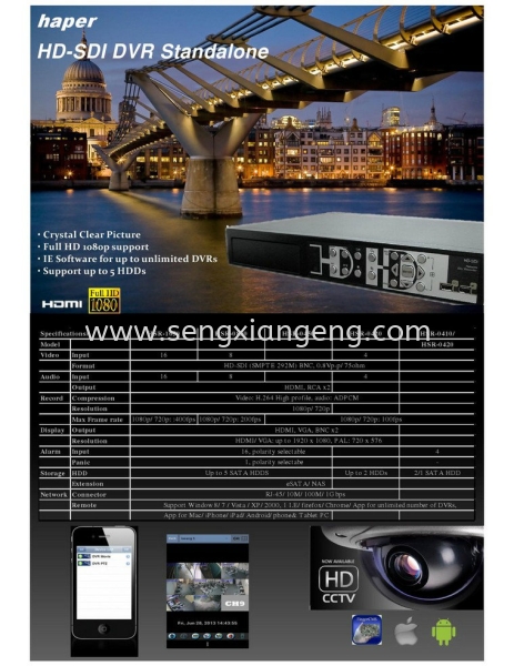 HD DVR Haper CCTV System Johor Bahru JB Electrical Works, CCTV, Stainless Steel, Iron Works Supply Suppliers Installation  | Seng Xiang Electrical & Steel Sdn Bhd