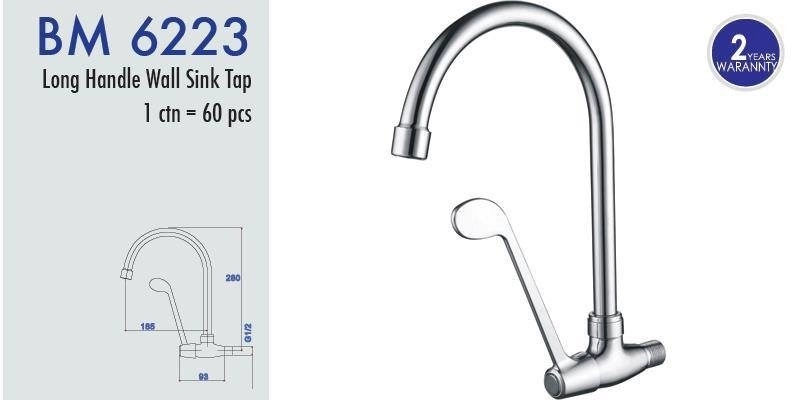 Long Handle Wall Sink Tap