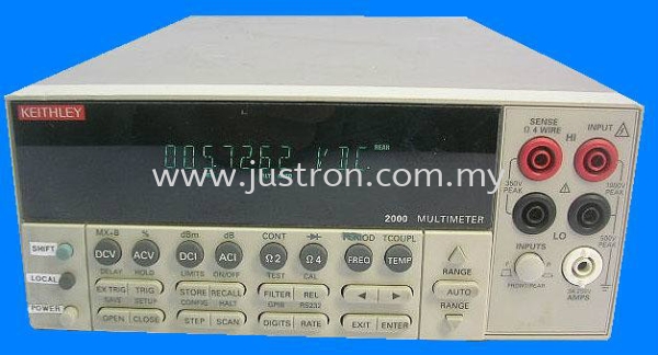 Keithley 2000 Multimeter Keithley Johor Bahru, JB, Malaysia Supply Supplier Suppliers | Justron Technology Sdn Bhd