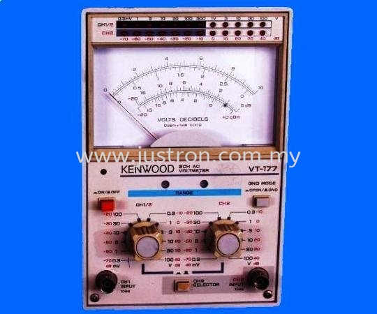 Kenwood VT-177 AC Voltmeter Kenwood Johor Bahru, JB, Malaysia Supply Supplier Suppliers | Justron Technology Sdn Bhd