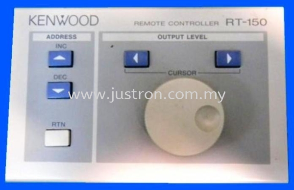 Kenwood RT-150 Remote Controller Kenwood Johor Bahru, JB, Malaysia Supply Supplier Suppliers | Justron Technology Sdn Bhd