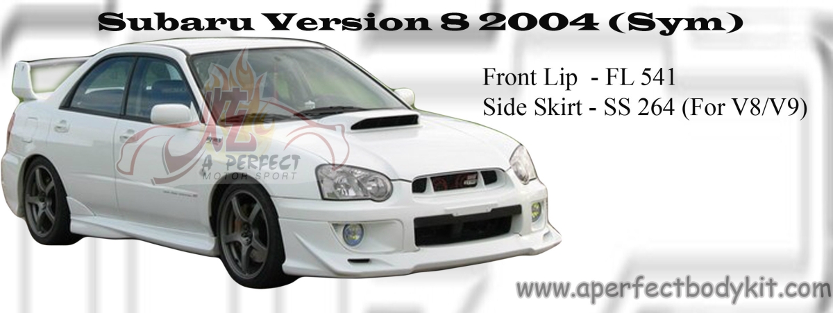 Subaru Version 8 2004 Sym Front Bumper Side Skirt Version 8 Subaru Johor Bahru Jb