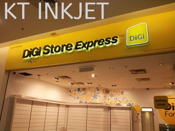 DIGI Store 3D LED Light Box Signboard L.E.D Light Box Signboard / Signage Johor Bahru (JB), Malaysia  Design & Printing Supply | KT Inkjet Printing Marketing