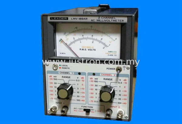 Leader LMV-189AR AC Millivoltmeter Leader Johor Bahru, JB, Malaysia Supply Supplier Suppliers | Justron Technology Sdn Bhd