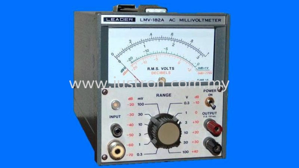 Leader LMV-182A AC Millivoltmeter Leader Johor Bahru, JB, Malaysia Supply Supplier Suppliers | Justron Technology Sdn Bhd