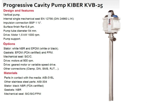 Progressive Cavity Pump KIBER KVB-25