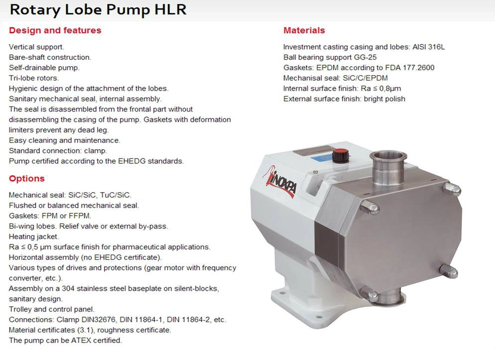 Rotary Lobe Pump HLR