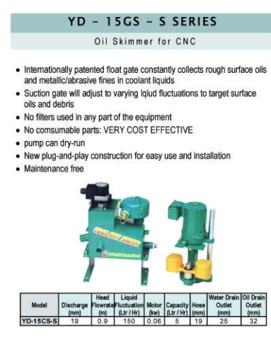 Oil Skimmer for CNC