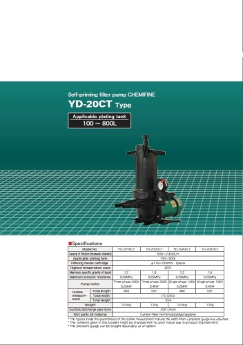 SELF-PRIMING FILTER PUMP CHEMIFINE